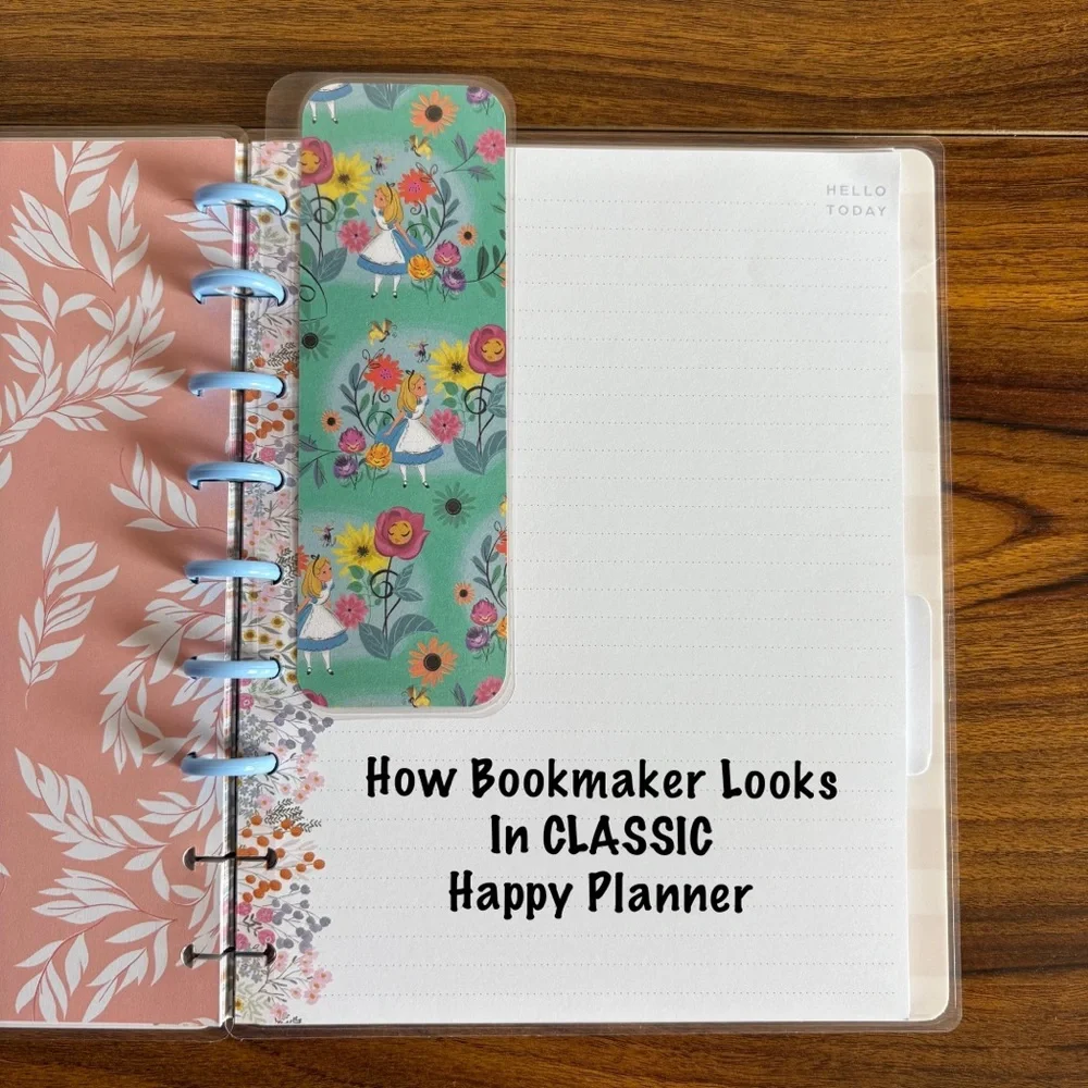 Happy Planner Bookmark Book Print Page Holder Handmade Bibliophile